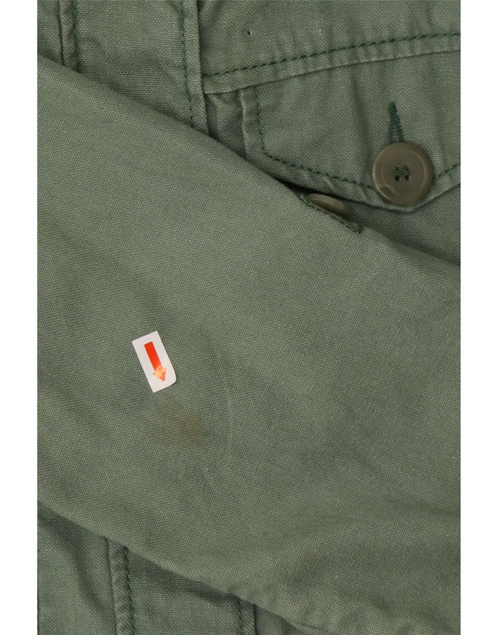 MONSOON Chaqueta utilitaria para mujer UK 40 Large Green Ramie