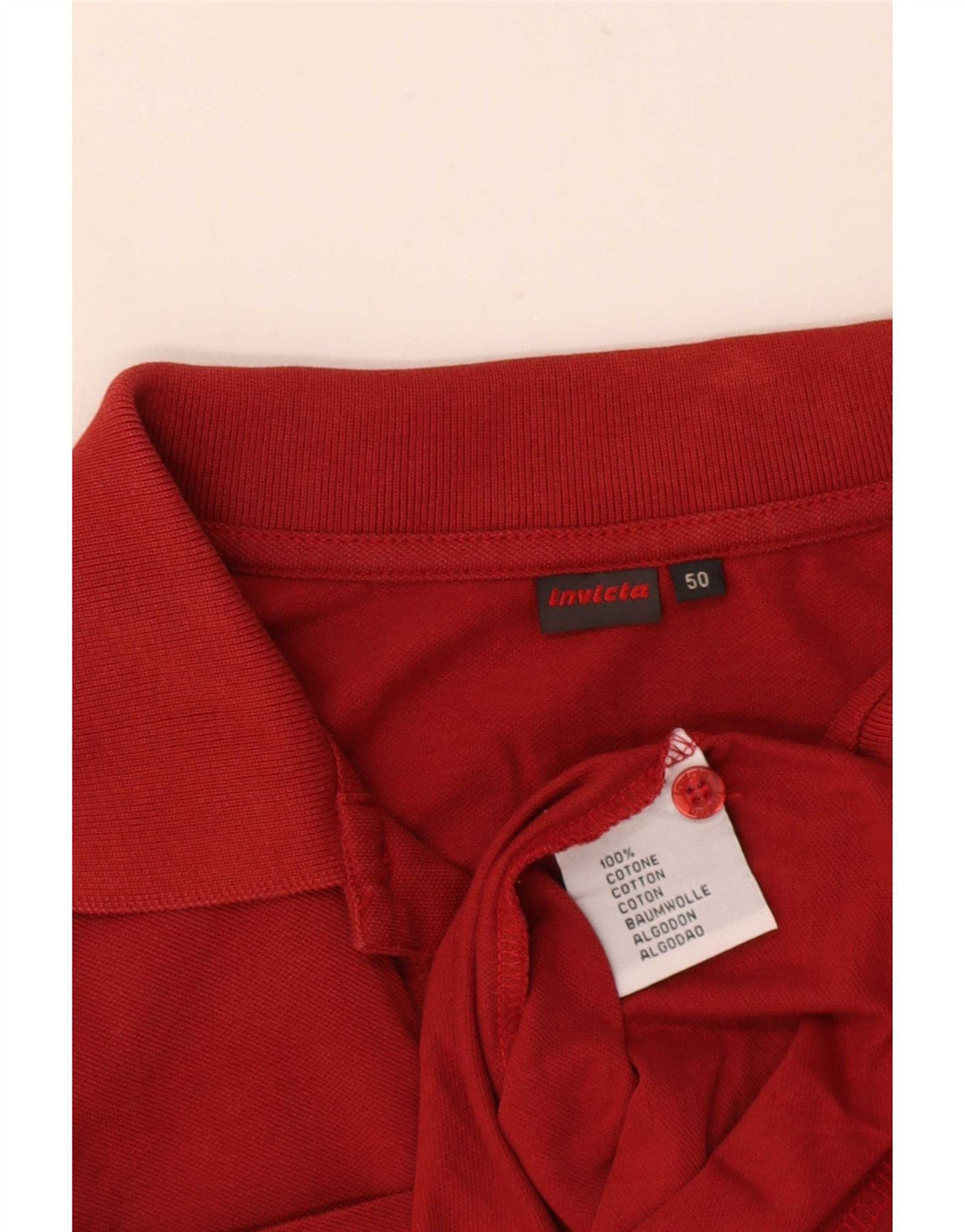 Polo Invicta Hombre IT 50 Algodón Rojo Medio