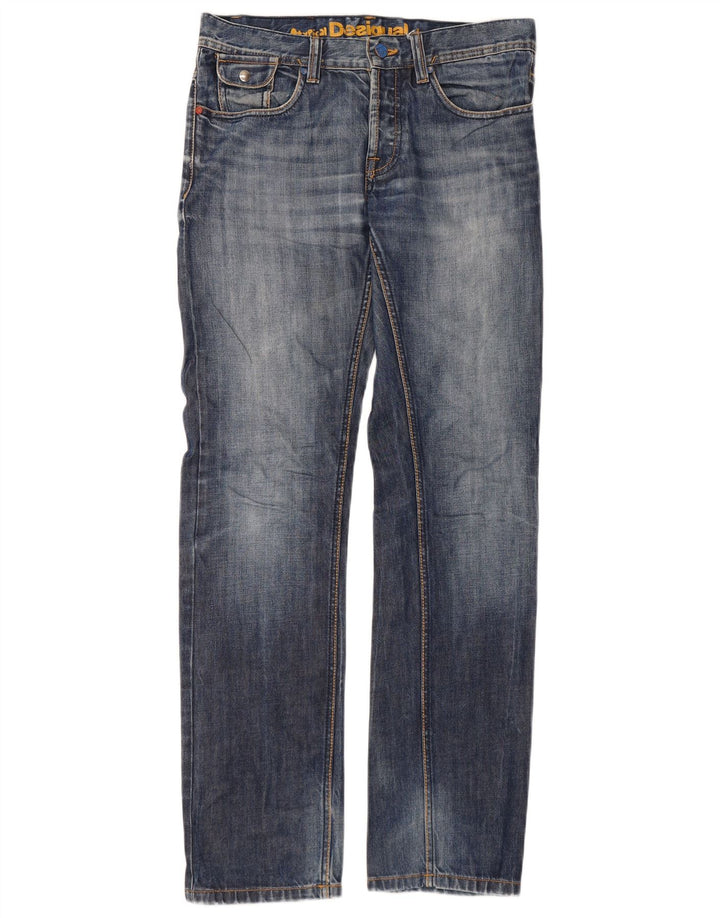 Vaqueros Desigual Hombre Rectos W30 L33 Algodón Azul