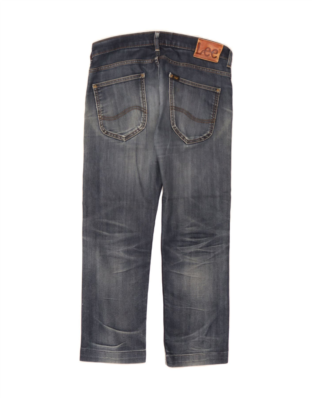 LEE Mens Powell Straight Jeans W32 L26 Navy Blue Cotton Vintage Lee and Second-Hand Lee from Messina Hembry 