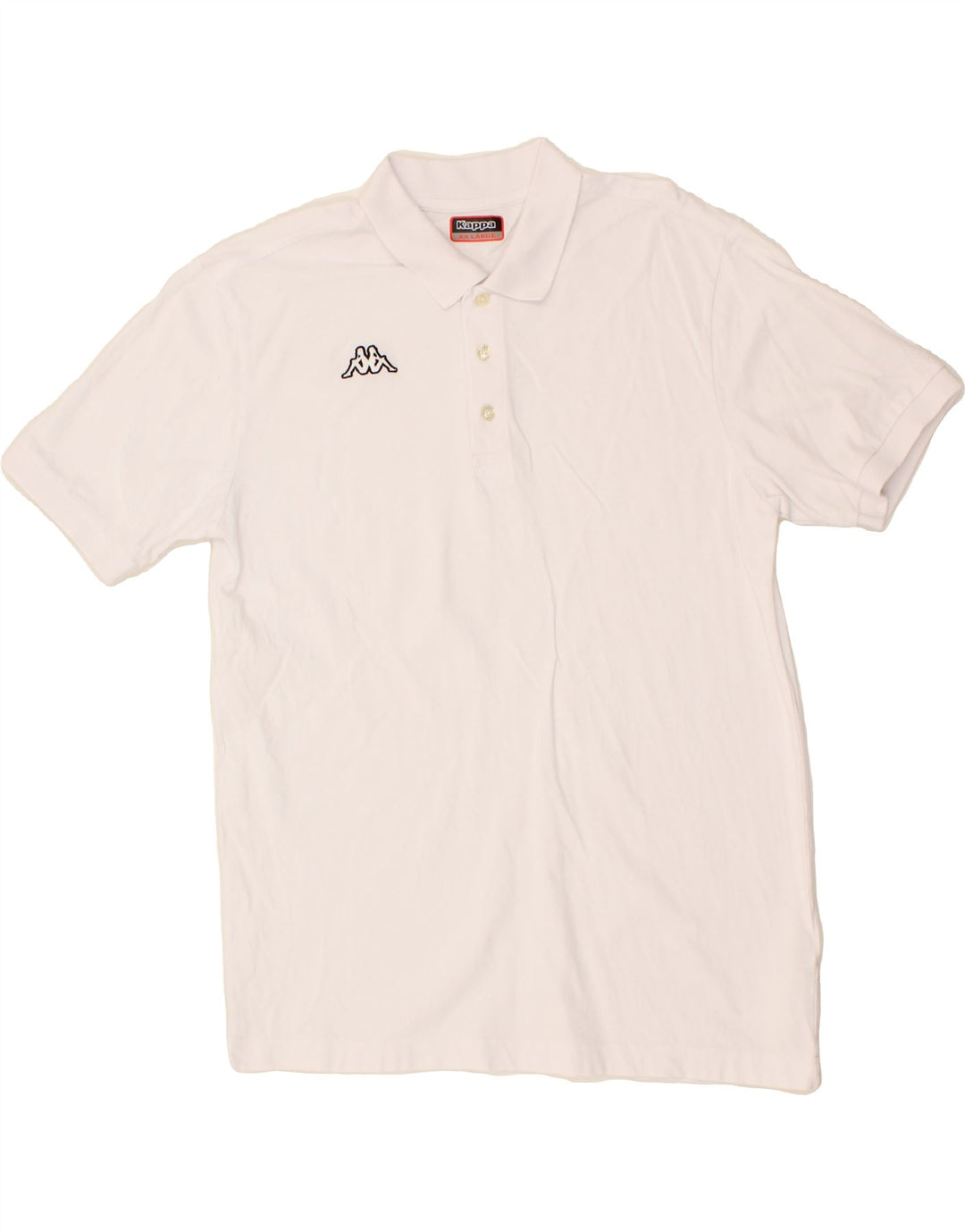 KAPPA Mens Polo Shirt 2XL White Cotton Vintage Kappa and Second-Hand Kappa from Messina Hembry 