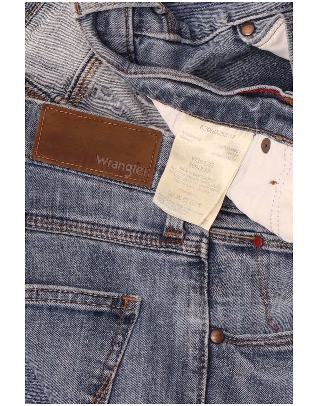 Vaqueros Wrangler Hombre Regular Slim W36 L32 Algodón Azul