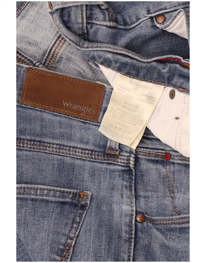 Vaqueros Wrangler Hombre Regular Slim W36 L32 Algodón Azul