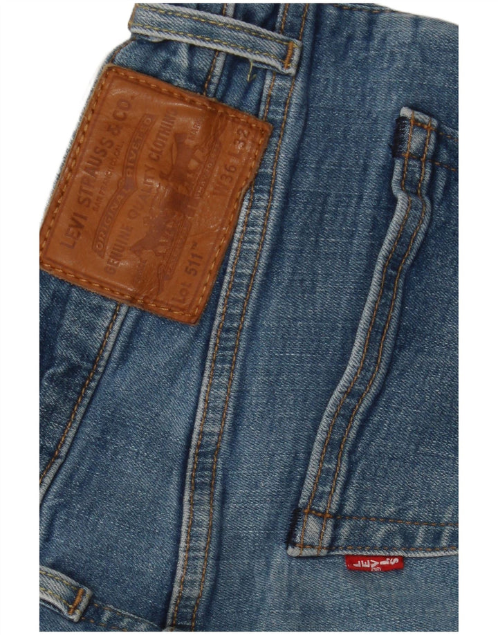 Levi's Hombre 511 Slim Jeans W36 L32 Algodón Azul