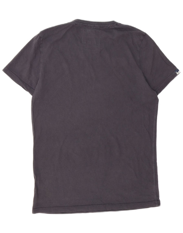 Superdry Camiseta gráfica para hombre Top grande de algodón azul marino