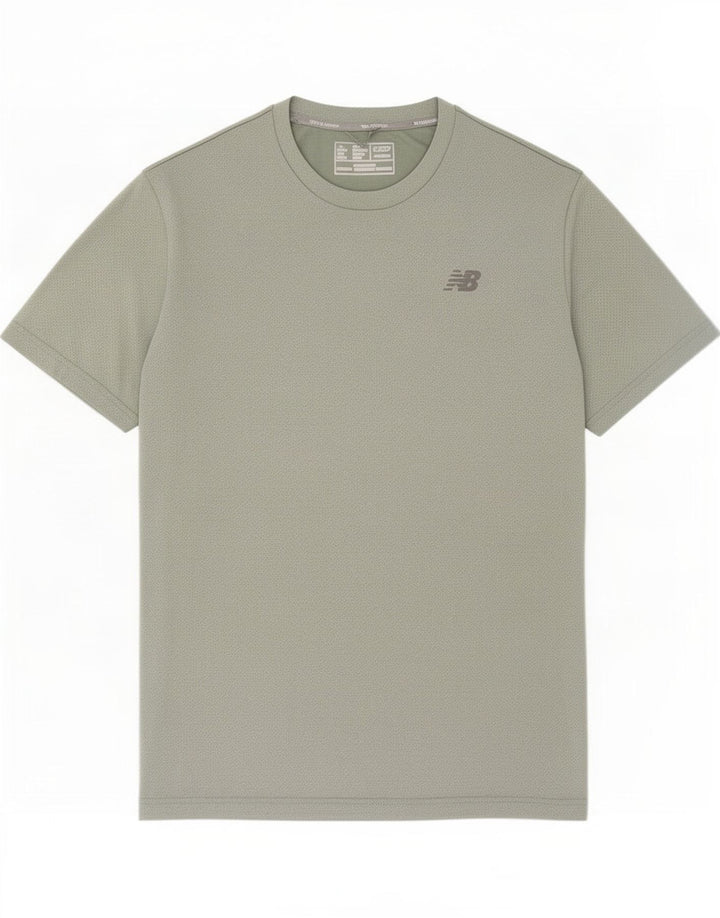 Camiseta New Balance Hombre Top Verde Medio Poliéster