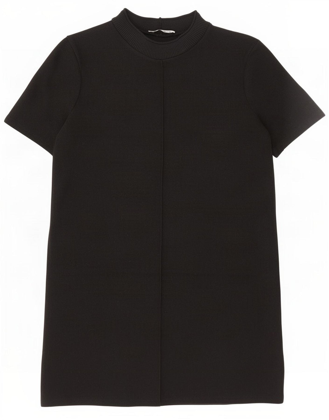 Zara Vestido tipo jersey para mujer UK 10 Small Poliéster negro