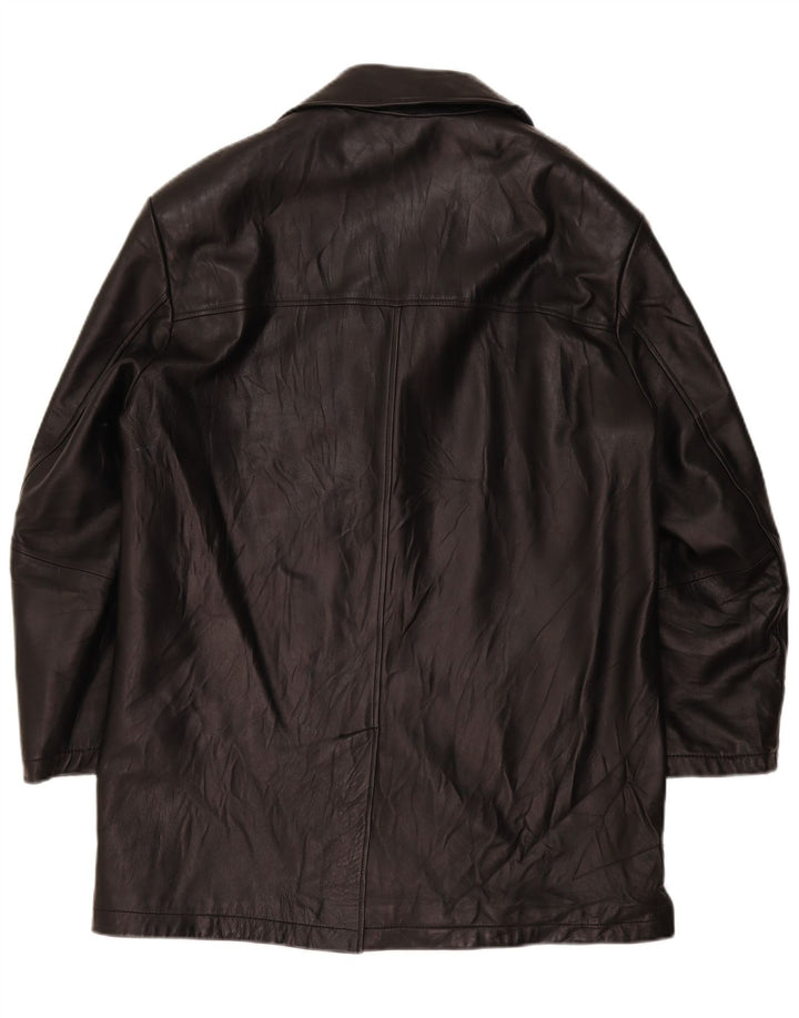 Abrigo de cuero para hombre Private IT 52 XL Negro