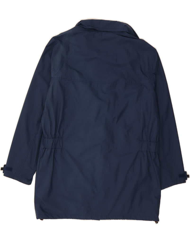 TOMMY HILFIGER Mens Overcoat UK 40 Large Navy Blue Polyester Vintage Tommy Hilfiger and Second-Hand Tommy Hilfiger from Messina Hembry 