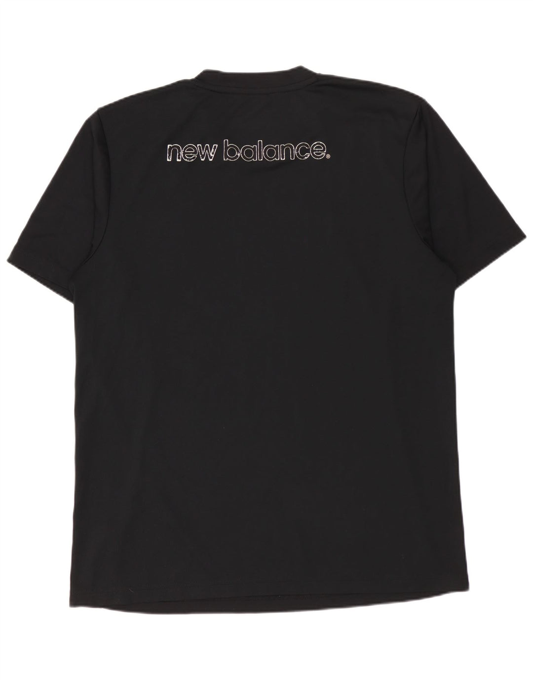 NEW BALANCE Camiseta gráfica para hombre Top Medium Black Poliéster
