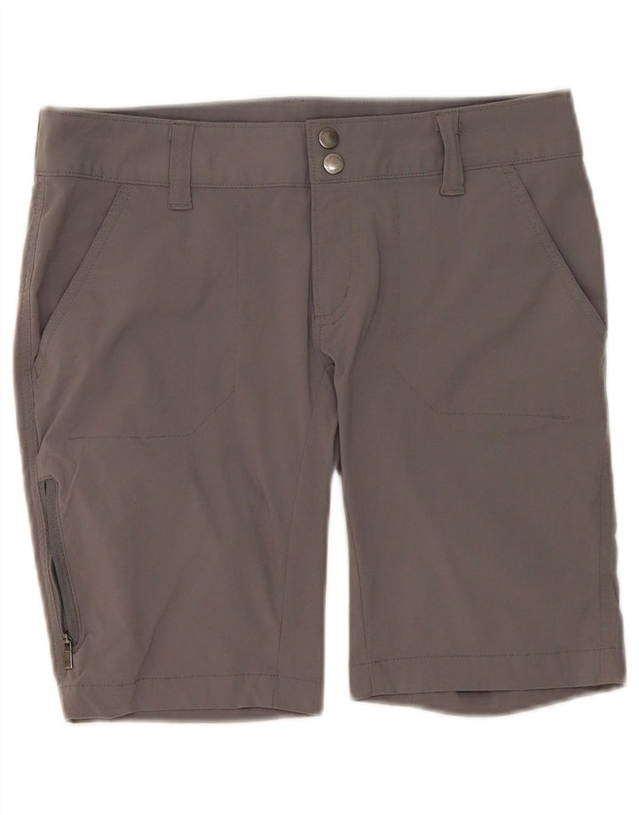 Columbia Pantalones cortos cargo para mujer US 6 Medium W30 Nylon gris
