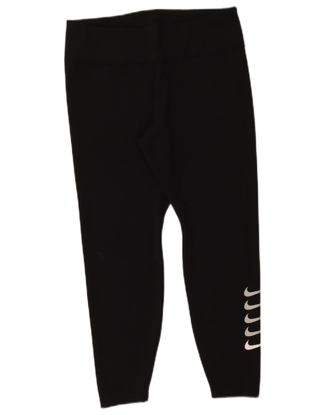 Nike Dri Fit Graphic Crop Leggings para mujer, talla 40, poliéster negro grande