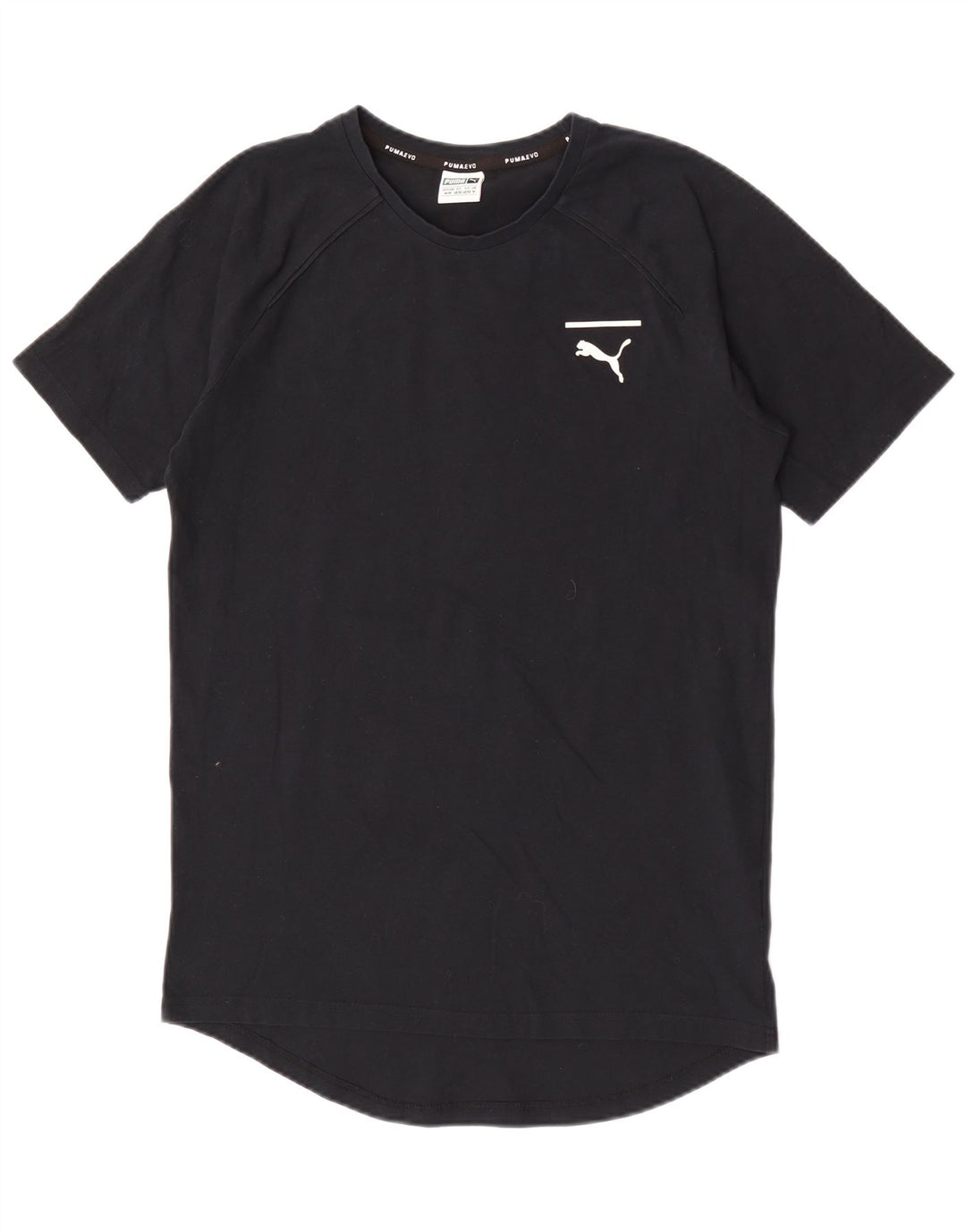 Puma Camiseta gráfica para hombre Top Medium Black Cotton