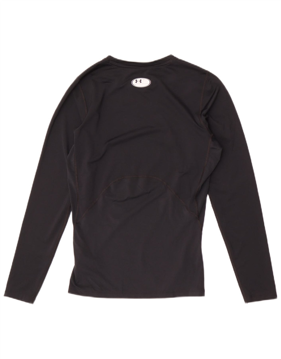 Under Armour Camiseta Heat Gear para hombre de manga larga, poliéster negro grande