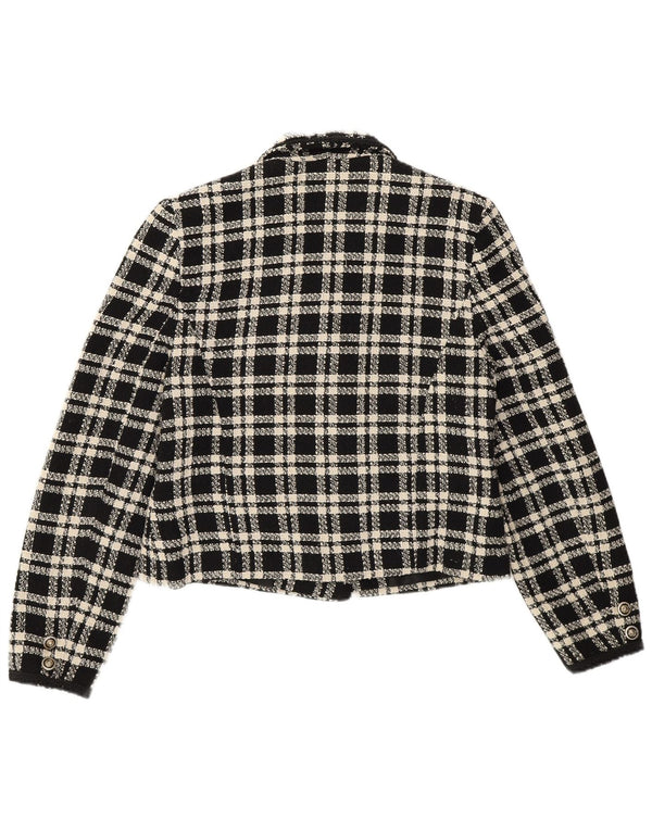 Yessica Chaqueta Blazer De Doble Botonadura Para Mujer EU 40 Medium Black Check Wool