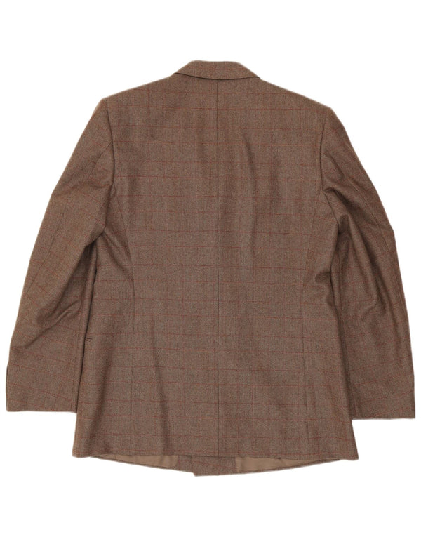 Corneliani Chaqueta tipo blazer con doble botonadura para hombre IT 50 Large Brown Check