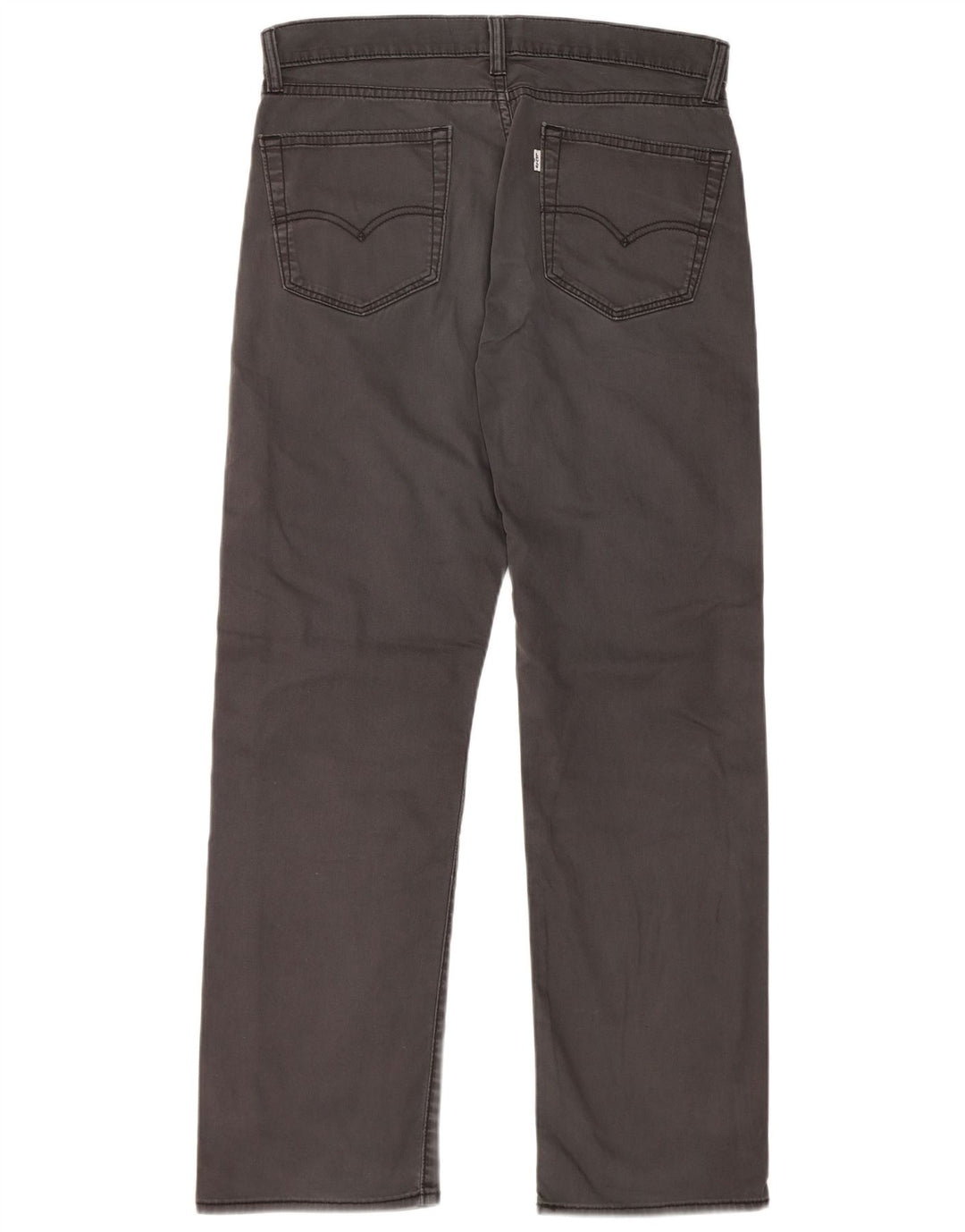 LEVI'S Pantalones casuales rectos para hombre W34 L32 Algodón gris