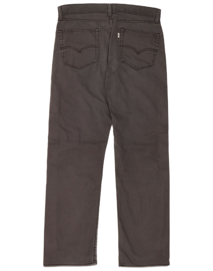 LEVI'S Pantalones casuales rectos para hombre W34 L32 Algodón gris