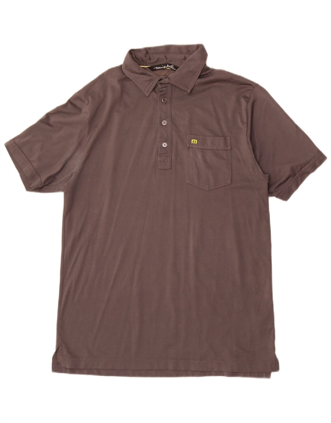 Travis Mathew Polo para hombre de algodón gris medio