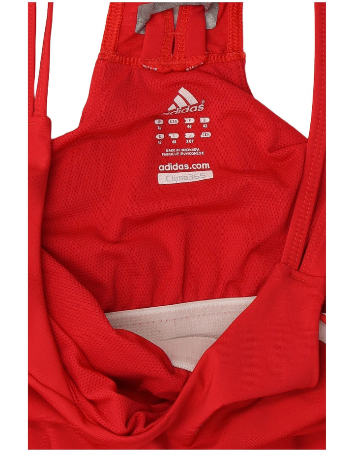 ADIDAS Mujer Clima 365 Chaleco Top UK 16 Grande Rojo