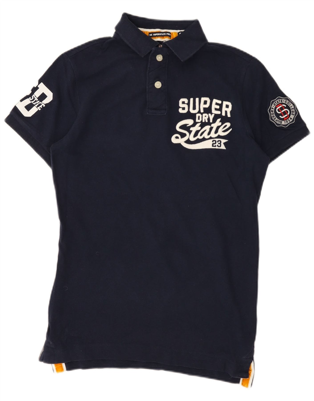 Superdry Polo De Rugby Con Gráfico Gráfico En Azul Marino Mediano