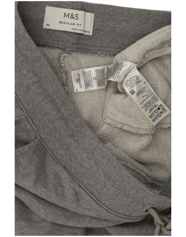 Marks & Spencer Pantalones cortos deportivos de corte regular para hombre Algodón gris medio