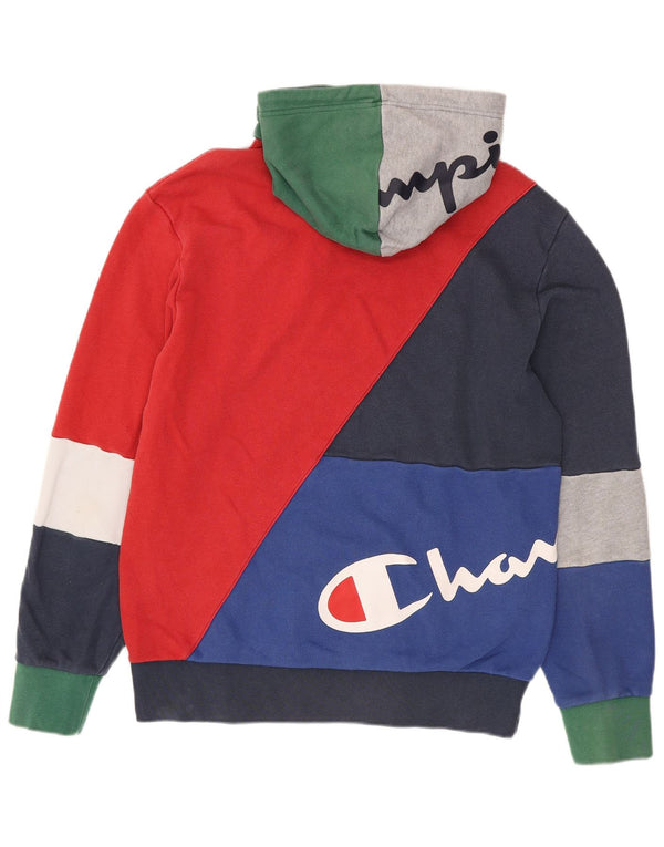 Champion Sudadera con capucha gráfica para hombre XL Multicolor Colorblock