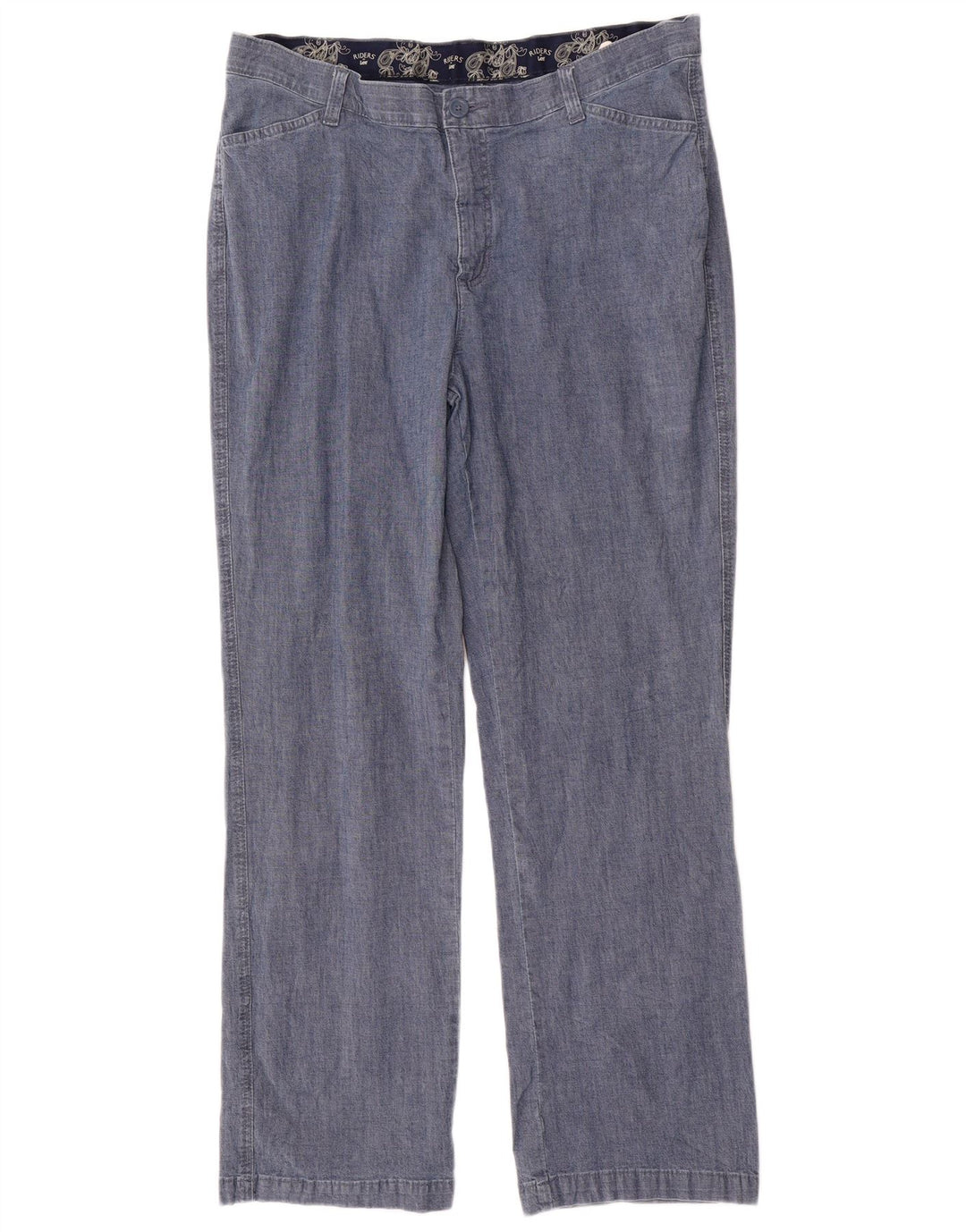 LEE Pantalones casuales de cintura alta para mujer US 18 2XL W36 L31 Azul