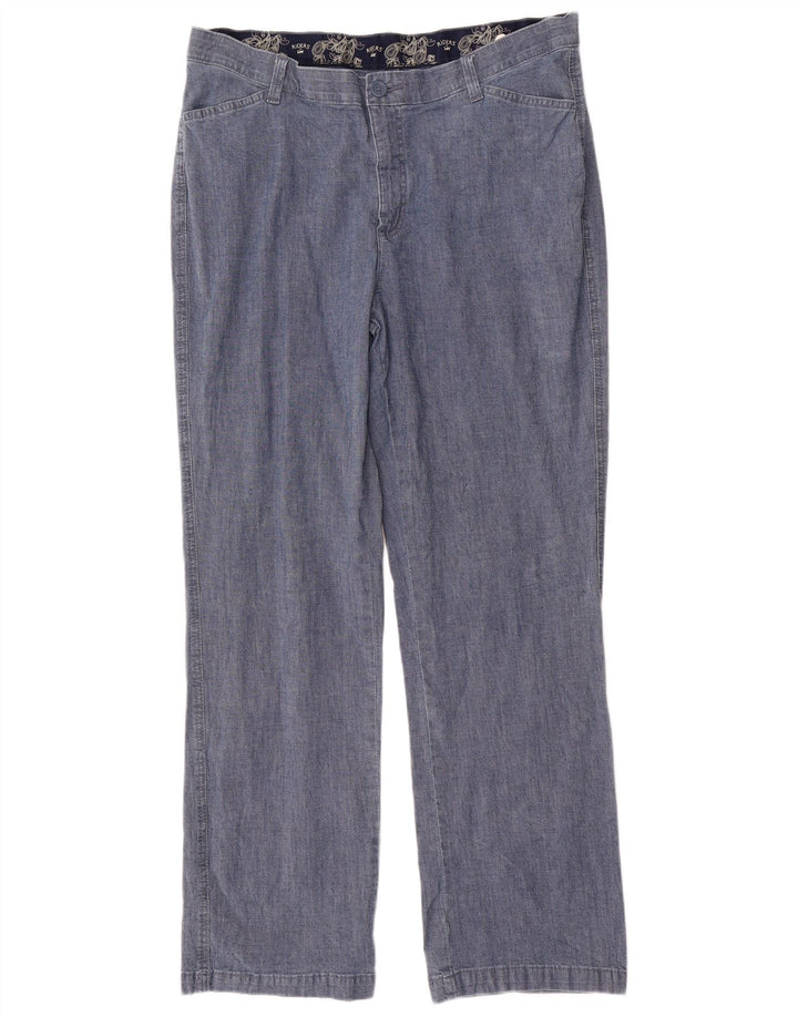 LEE Pantalones casuales de cintura alta para mujer US 18 2XL W36 L31 Azul