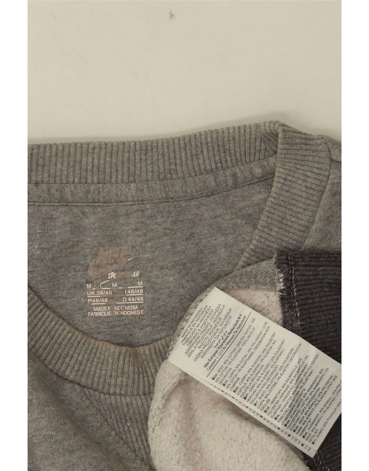 Nike - Sudadera para hombre, talla 38/40, algodón moteado gris medio