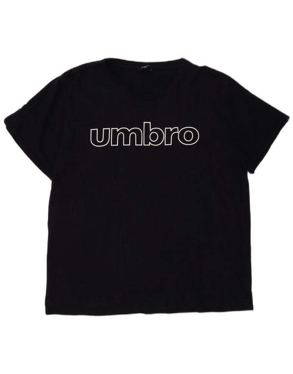 Umbro Camiseta gráfica para hombre Top 2XL Azul marino