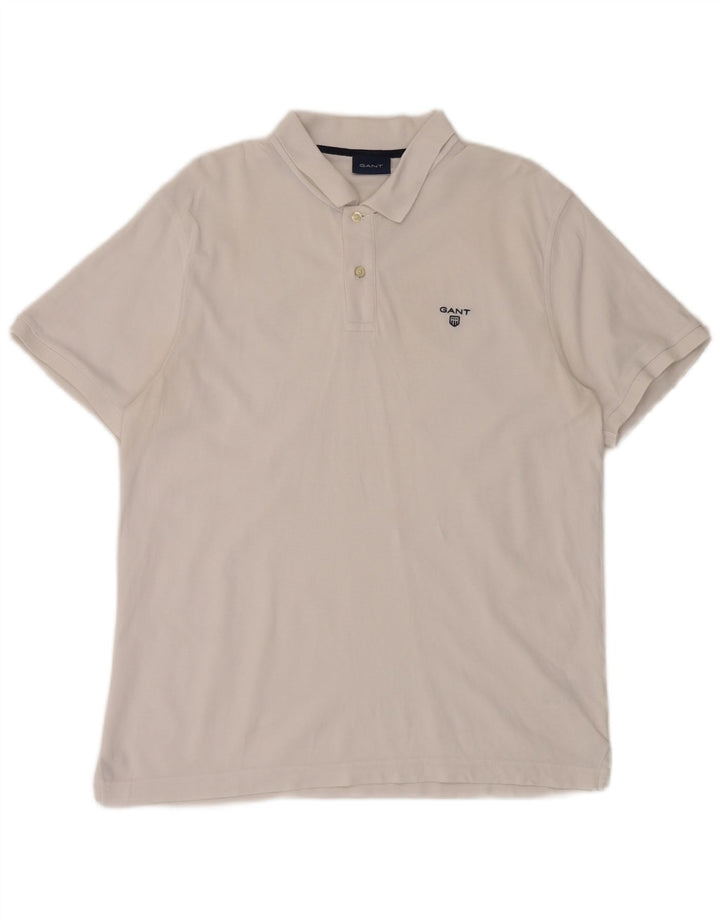 Gant Polo Hombre Grande Blanco Algodón