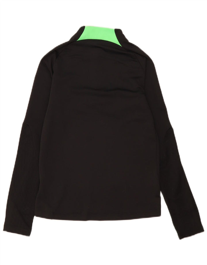 Nike - Chándal con cremallera y cuello para niños, talla mediana, color negro, 10-11 años