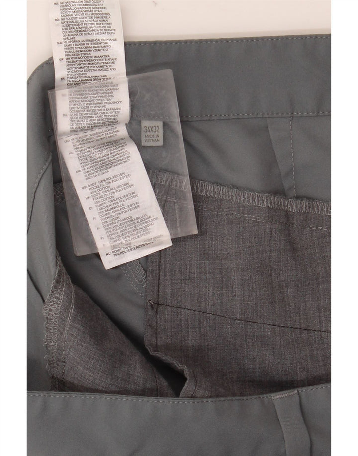 Pantalón chino ajustado ADIDAS para hombre W34 L32 Poliéster gris