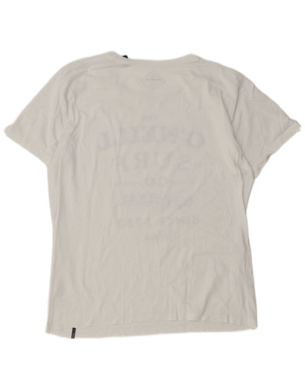 O'Neill Camiseta gráfica para hombre Top de algodón blanco mediano