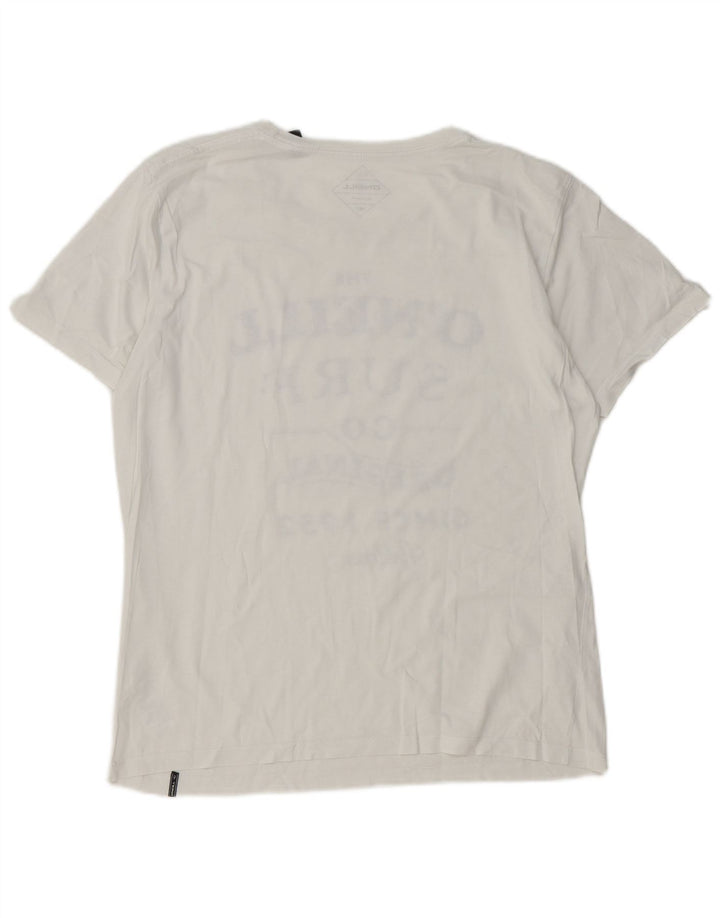 O'Neill Camiseta gráfica para hombre Top de algodón blanco mediano
