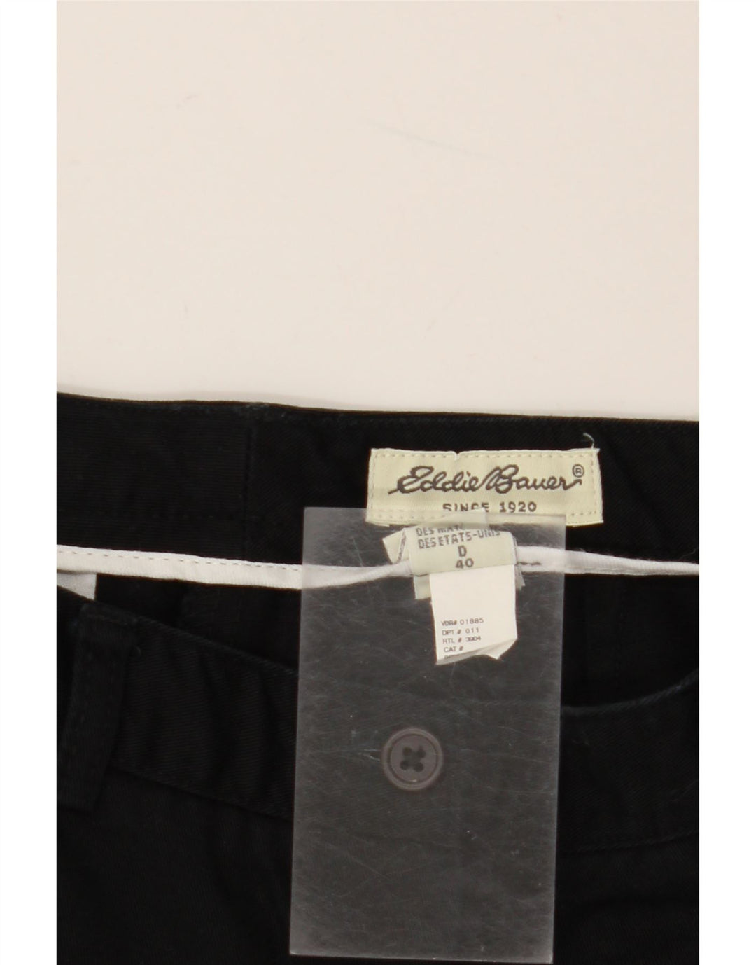 EDDIE BAUER Pantalón chino recto para mujer EU 40 Medium W30 L30 Negro
