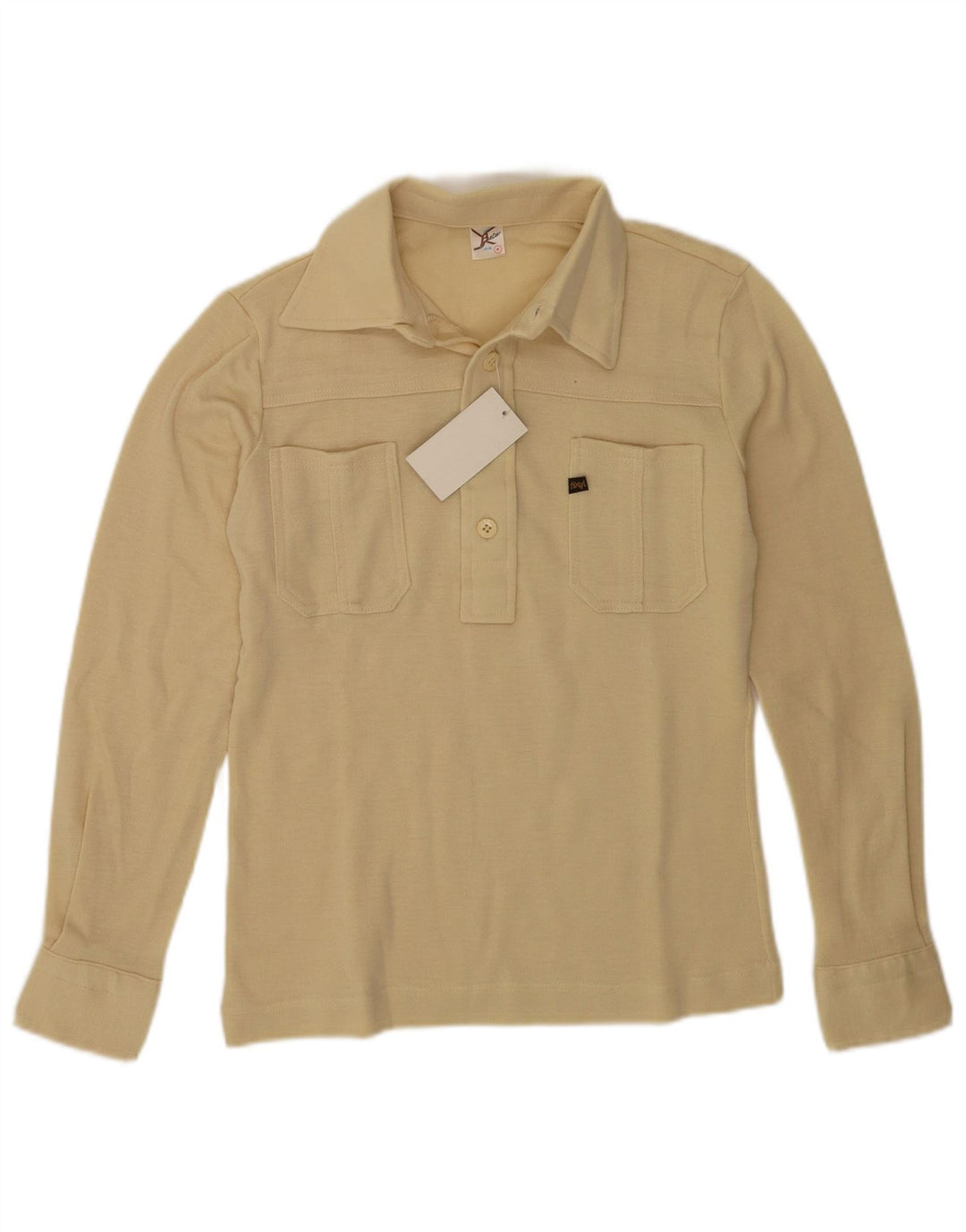 BETA Polo de manga larga para hombre IT 48 Medium Beige