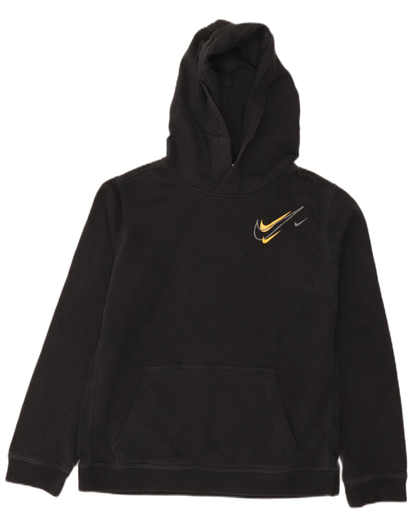 Nike - Sudadera con capucha para niños, 13-14 años, XL, algodón negro