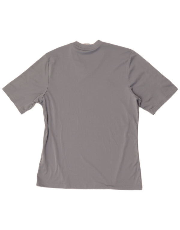 Adidas Hombre Camiseta Top Grande Gris Poliéster