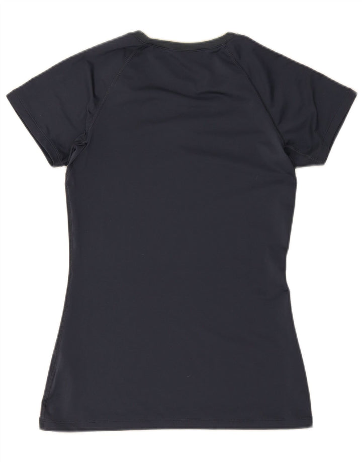 Nike Camiseta Dri Fit para mujer UK 12 Medium Azul marino Poliéster