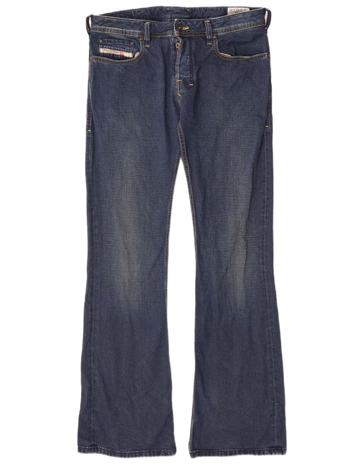 Diesel Hombre Bootcut Jeans W32 L33 Algodón Azul