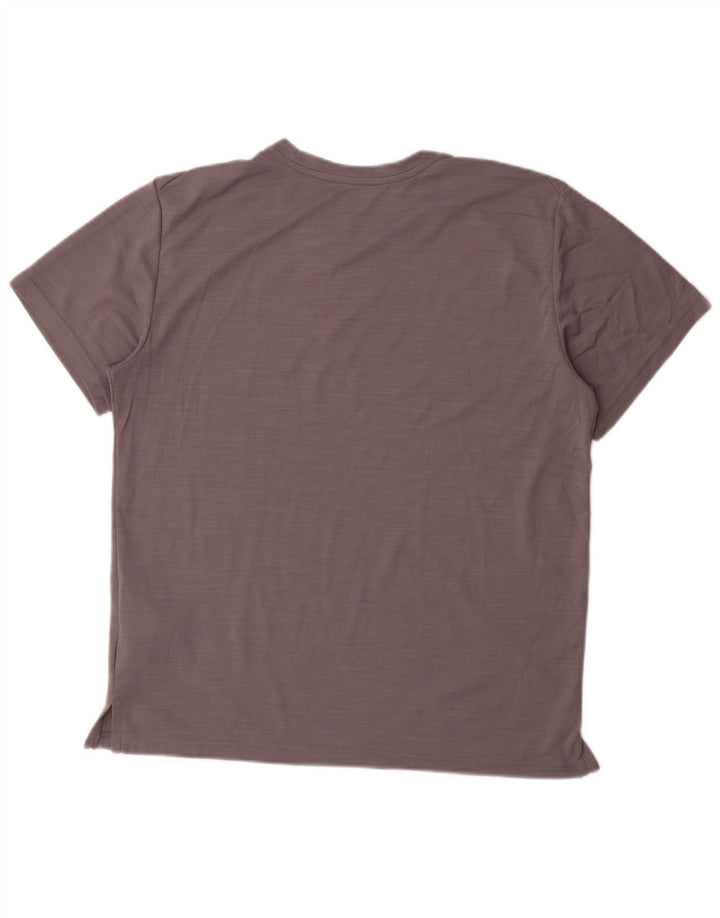 Camiseta Nike Dri Fit para hombre Top poliéster moteado gris medio