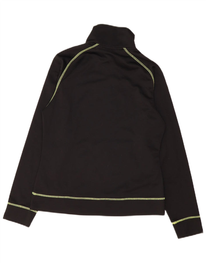 ASICS Chaqueta de chándal para mujer UK 12 Mediana Negro Poliéster