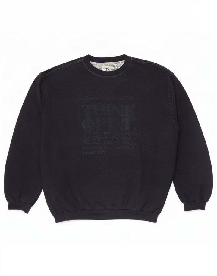 Think Pink Sudadera gráfica para hombre Jumper 2XL Azul marino