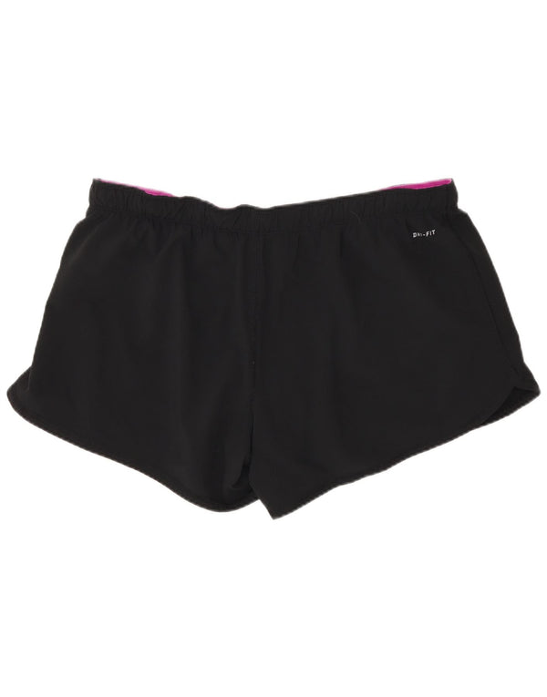 Nike Pantalones cortos deportivos Dri Fit para mujer UK 40 XL Poliéster negro