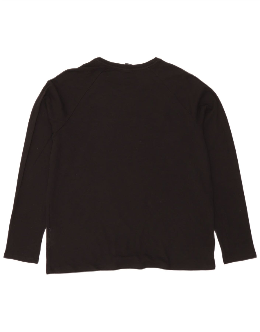 Hugo Boss Hombre Top gráfico manga larga grande algodón negro