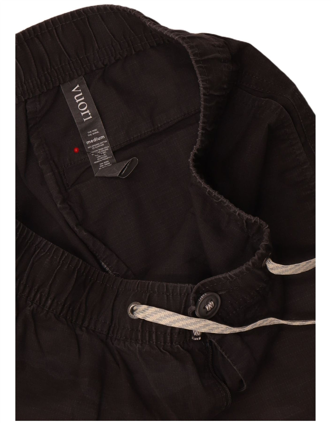 Pantalones cortos chinos Vuori para hombre medianos W30 algodón de camuflaje gris