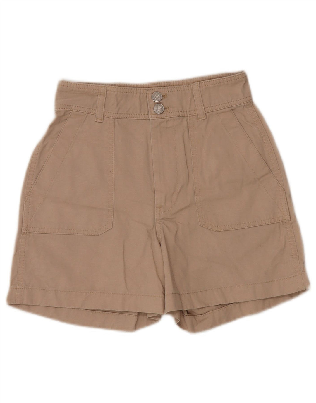 Tommy Hilfiger Shorts Cargo De Tiro Alto Para Mujer W26 Small Beige
