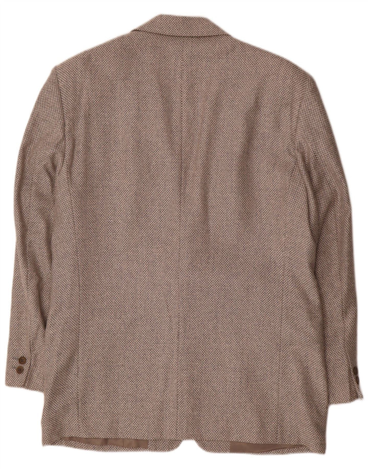 BYBLOS Chaqueta tipo blazer de 2 botones para hombre UK 40 Large Grey Spotted Wool